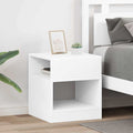 Beistelltisch 2 pcs Weiß 40,5 x 40 x 45 cm Holzwerkstoff