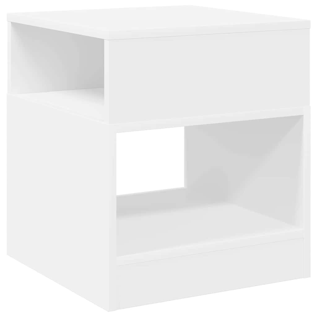 Beistelltisch 2 pcs Weiß 40,5 x 40 x 45 cm Holzwerkstoff