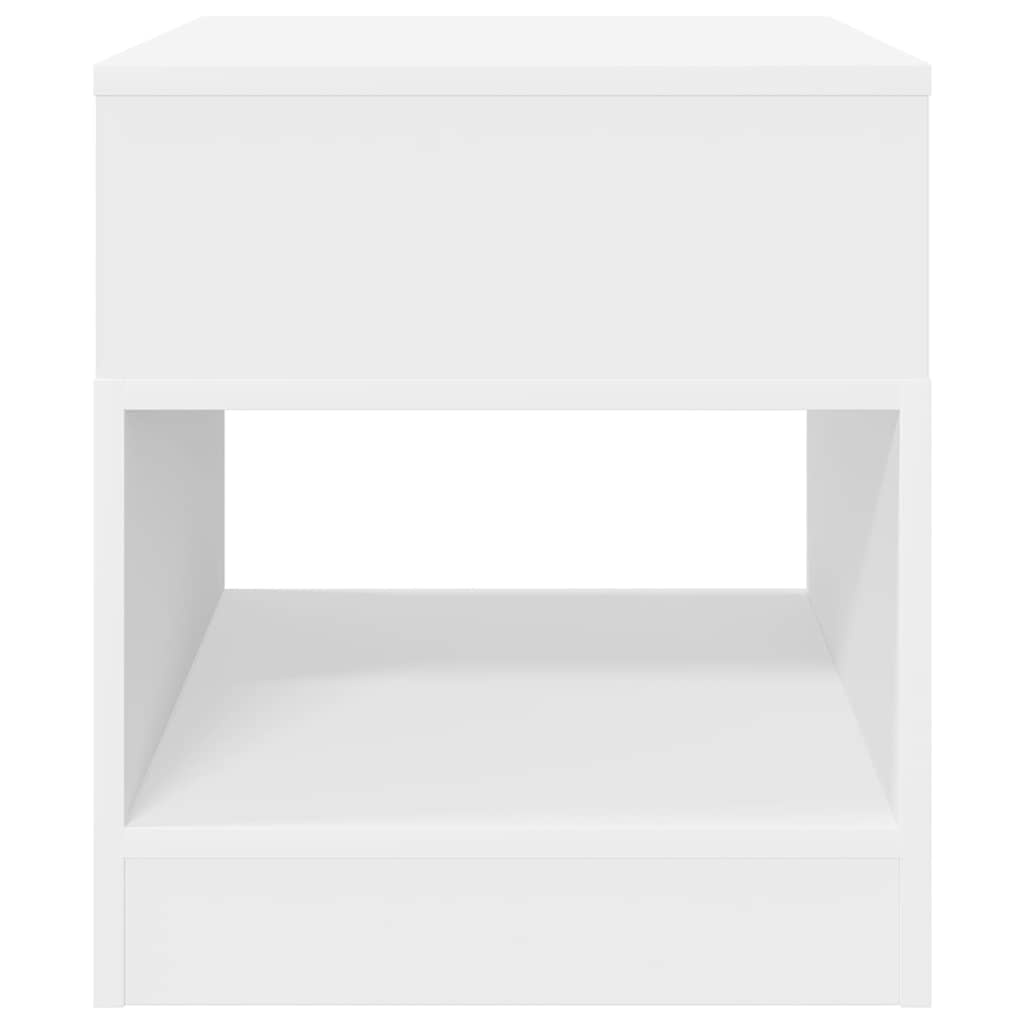 Beistelltisch 2 pcs Weiß 40,5 x 40 x 45 cm Holzwerkstoff