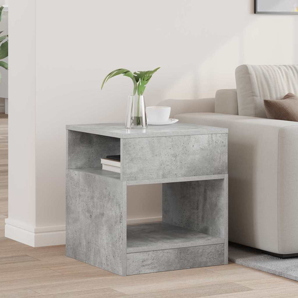 Beistelltisch Beton Grau 40,5 x 40 x 45 cm Holzwerkstoff