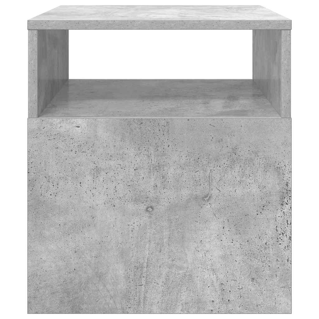 Beistelltisch 2 pcs Beton Grau 40,5 x 40 x 45 cm Holzwerkstoff