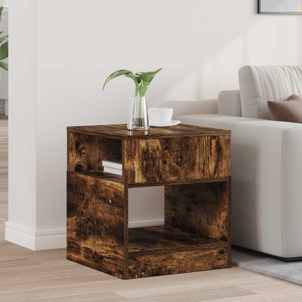 Beistelltisch Geräucherte Eiche 40,5 x 40 x 45 cm Holzwerkstoff