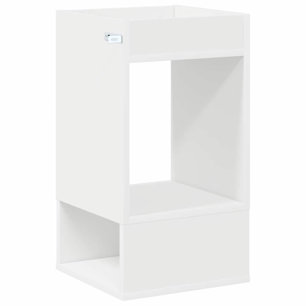 Beistelltisch 2 pcs Weiß 30 x 30 x 56 cm Holzwerkstoff
