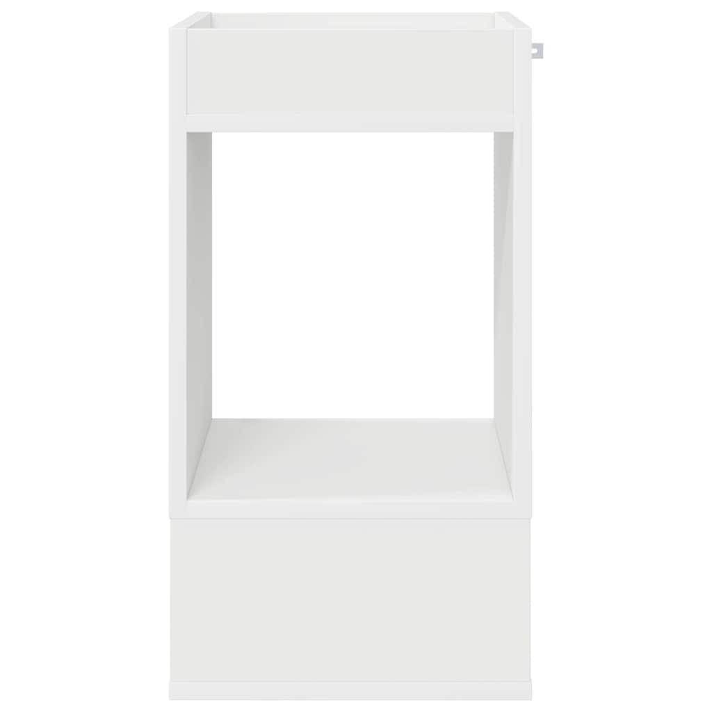 Beistelltisch 2 pcs Weiß 30 x 30 x 56 cm Holzwerkstoff