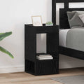 Beistelltisch 2 pcs Schwarz Eichen-Optik 30 x 30 x 56 cm