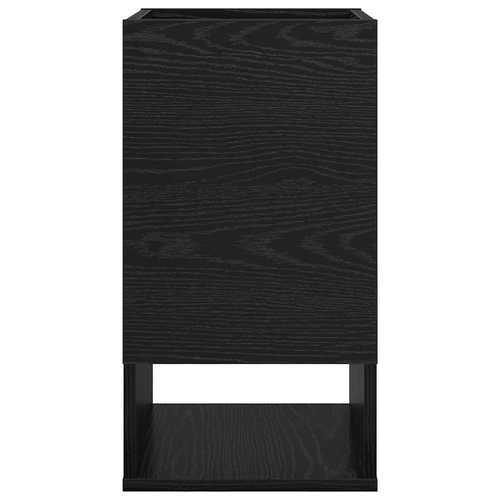 Beistelltisch 2 pcs Schwarz Eichen-Optik 30 x 30 x 56 cm