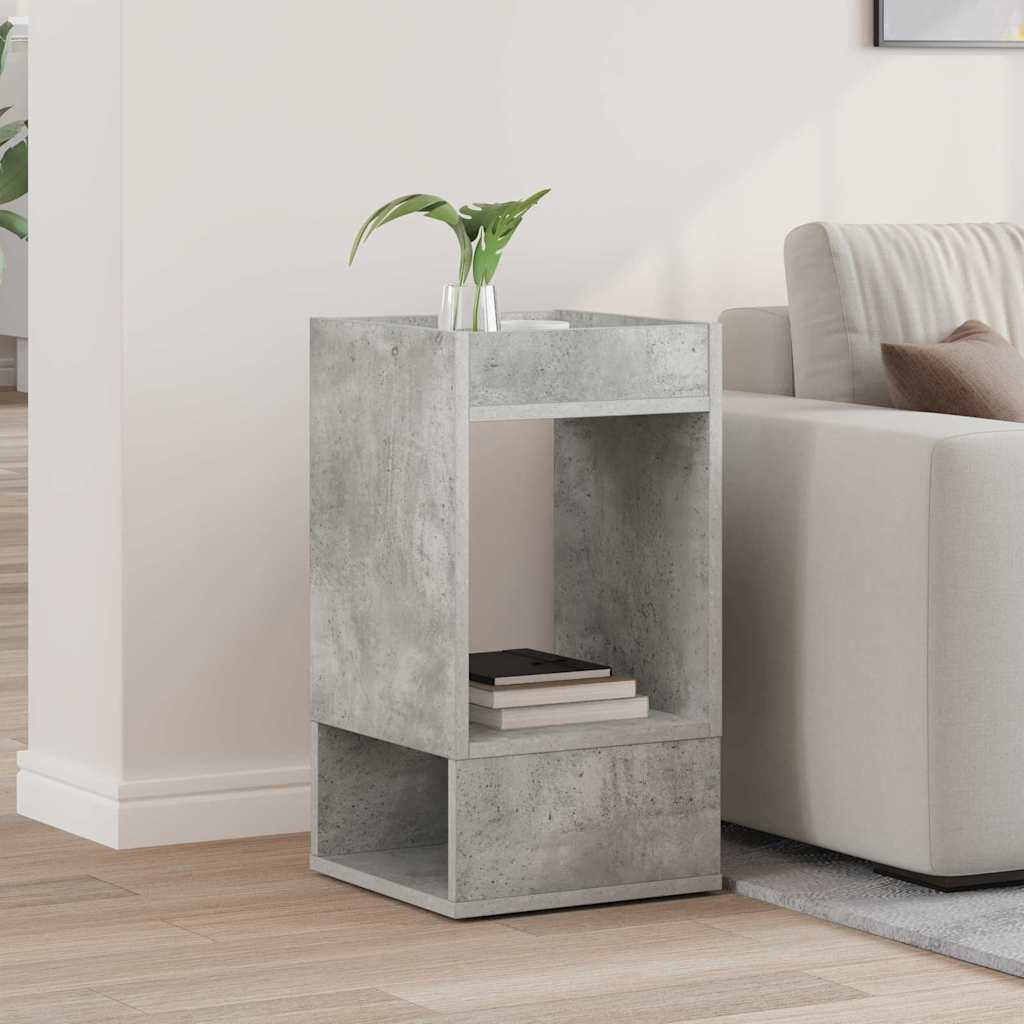 Beistelltisch Beton Grau 30 x 30 x 56 cm Holzwerkstoff