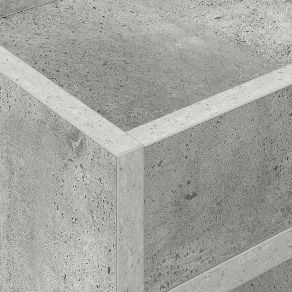 Beistelltisch 2 pcs Beton Grau 30 x 30 x 56 cm Holzwerkstoff