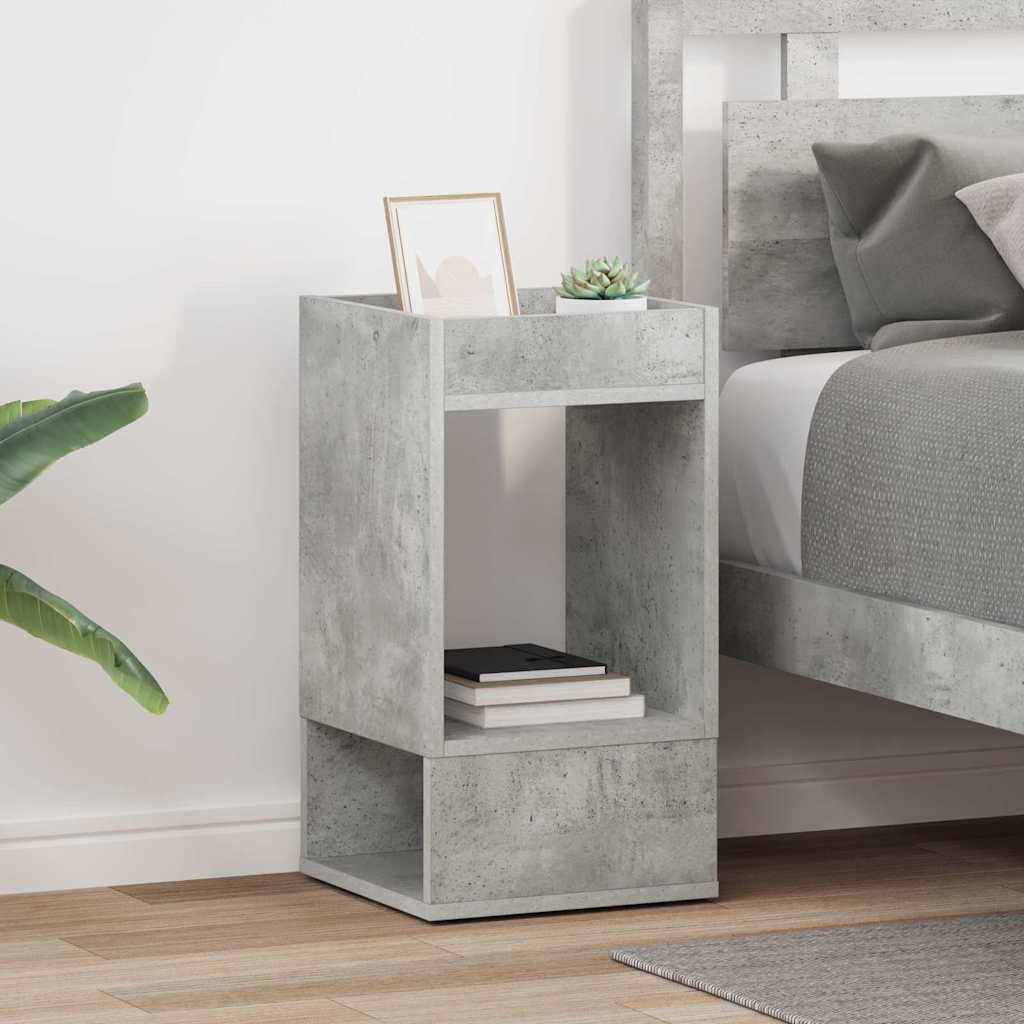 Beistelltisch 2 pcs Beton Grau 30 x 30 x 56 cm Holzwerkstoff
