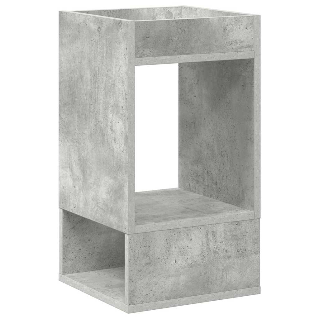 Beistelltisch 2 pcs Beton Grau 30 x 30 x 56 cm Holzwerkstoff