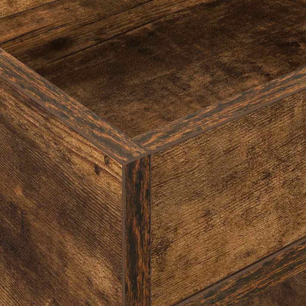 Beistelltisch Geräucherte Eiche 30 x 30 x 56 cm Holzwerkstoff
