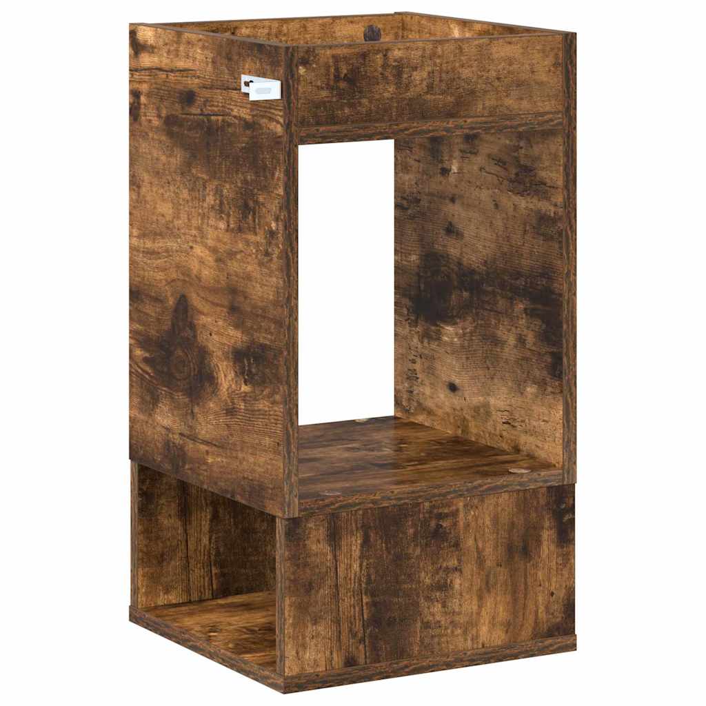 Beistelltisch Geräucherte Eiche 30 x 30 x 56 cm Holzwerkstoff