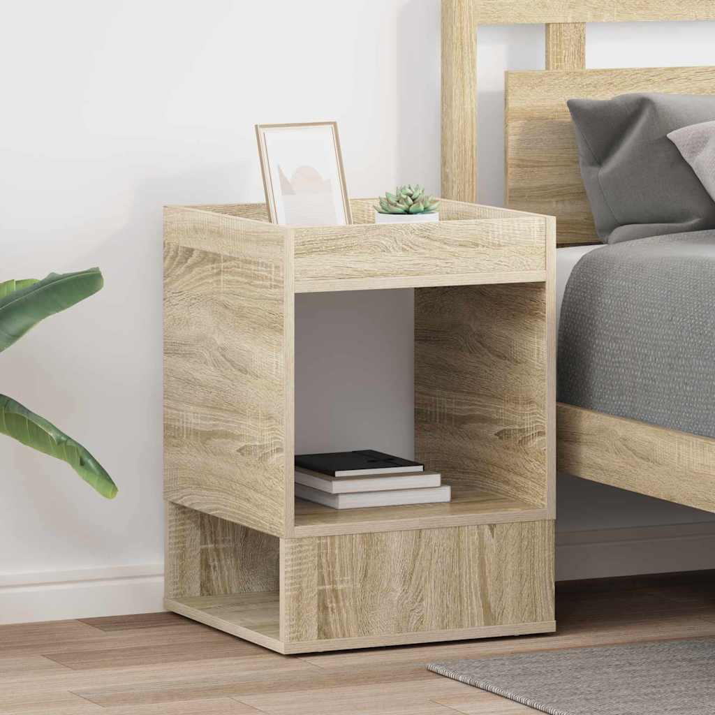 Beistelltisch 2 pcs Sonoma-Eiche 40 x 40 x 56 cm Holzwerkstoff