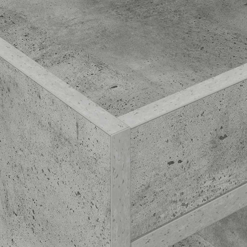 Beistelltisch 2 pcs Beton Grau 40 x 40 x 56 cm Holzwerkstoff