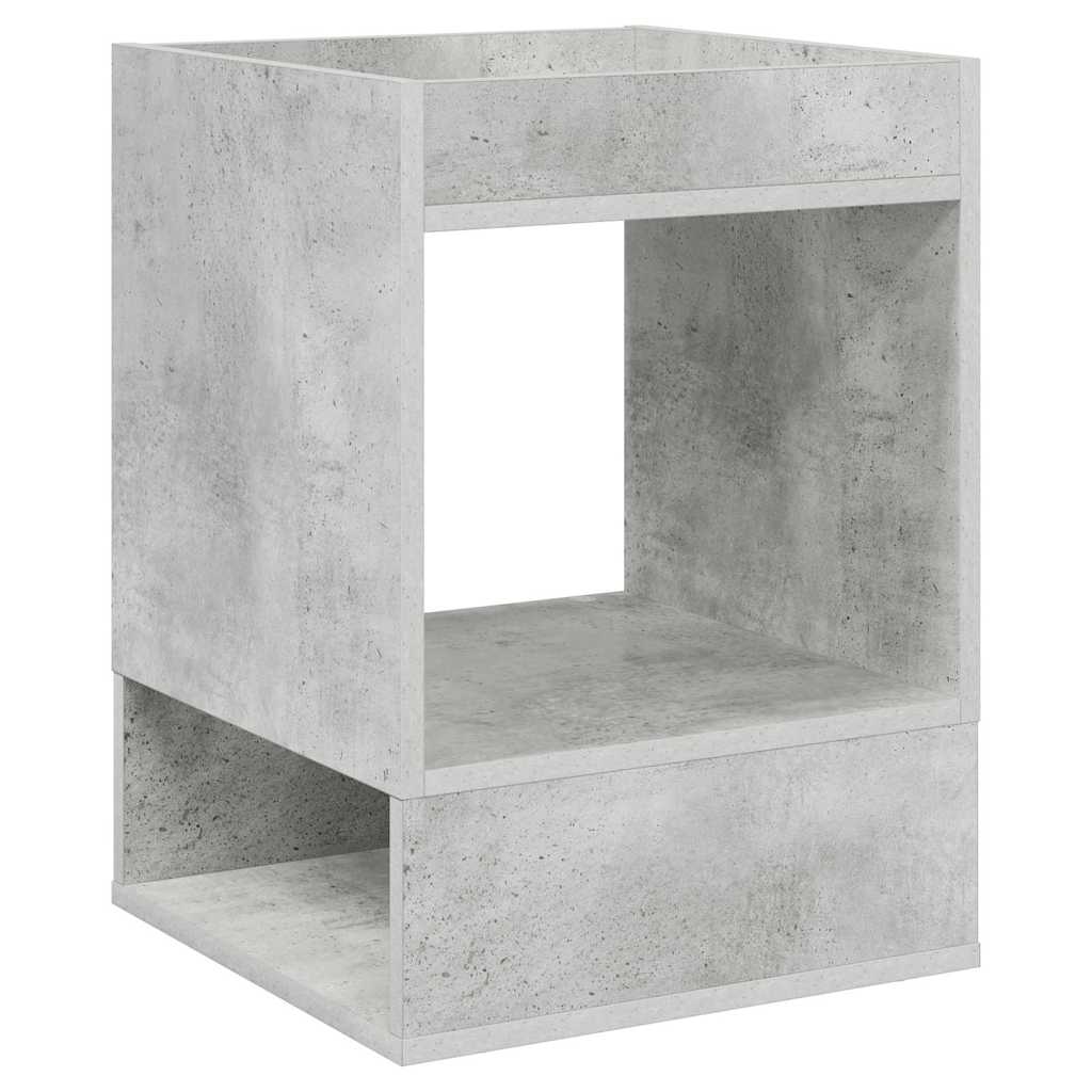 Beistelltisch 2 pcs Beton Grau 40 x 40 x 56 cm Holzwerkstoff