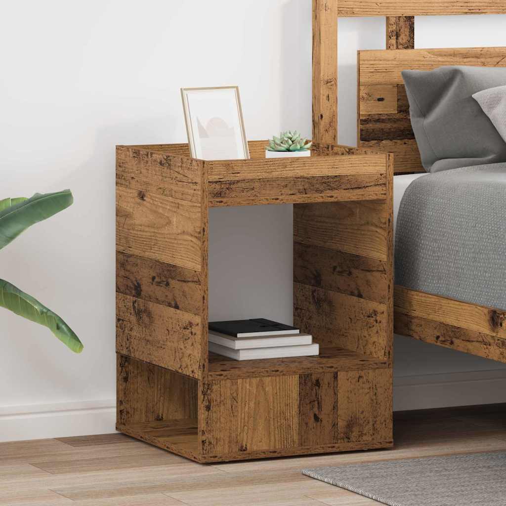 Beistelltisch 2 pcs Altholz 40 x 40 x 56 cm Holzwerkstoff