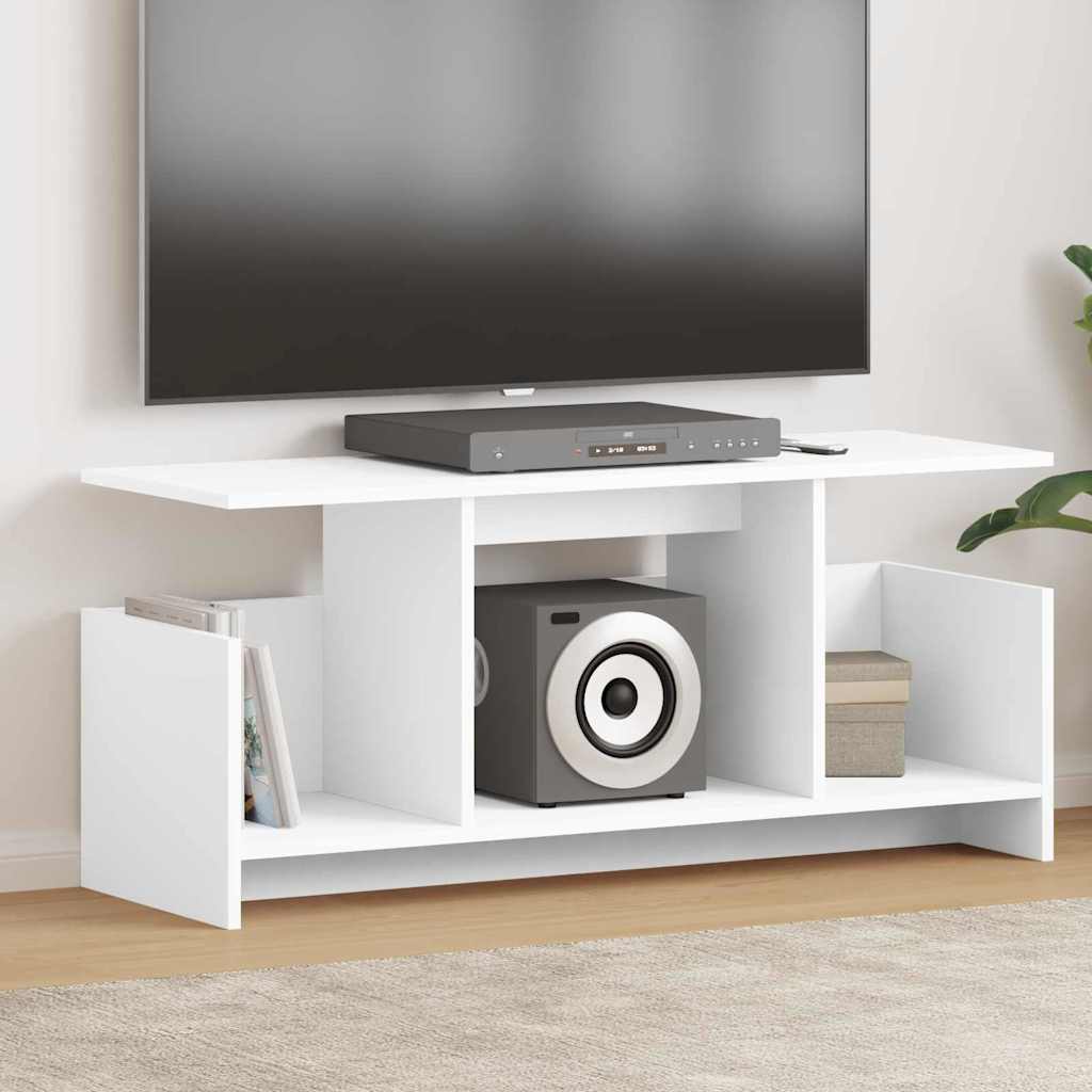 TV-Ständer Weiß 102 x 35 x 45 cm Holzwerkstoff
