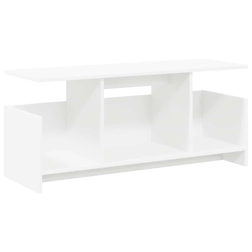 TV-Ständer Weiß 102 x 35 x 45 cm Holzwerkstoff
