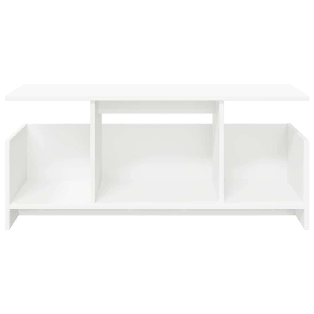 TV-Ständer Weiß 102 x 35 x 45 cm Holzwerkstoff