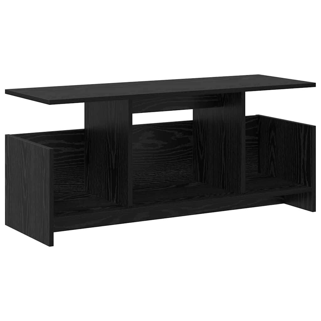 TV-Ständer Schwarz Eichen-Optik 102 x 35 x 45 cm Holzwerkstoff