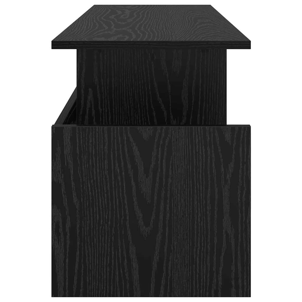 TV-Ständer Schwarz Eichen-Optik 102 x 35 x 45 cm Holzwerkstoff