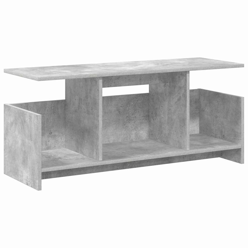 TV-Ständer Beton Grau 102 x 35 x 45 cm Holzwerkstoff