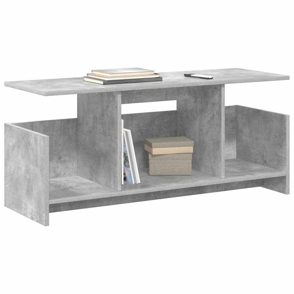 TV-Ständer Beton Grau 102 x 35 x 45 cm Holzwerkstoff