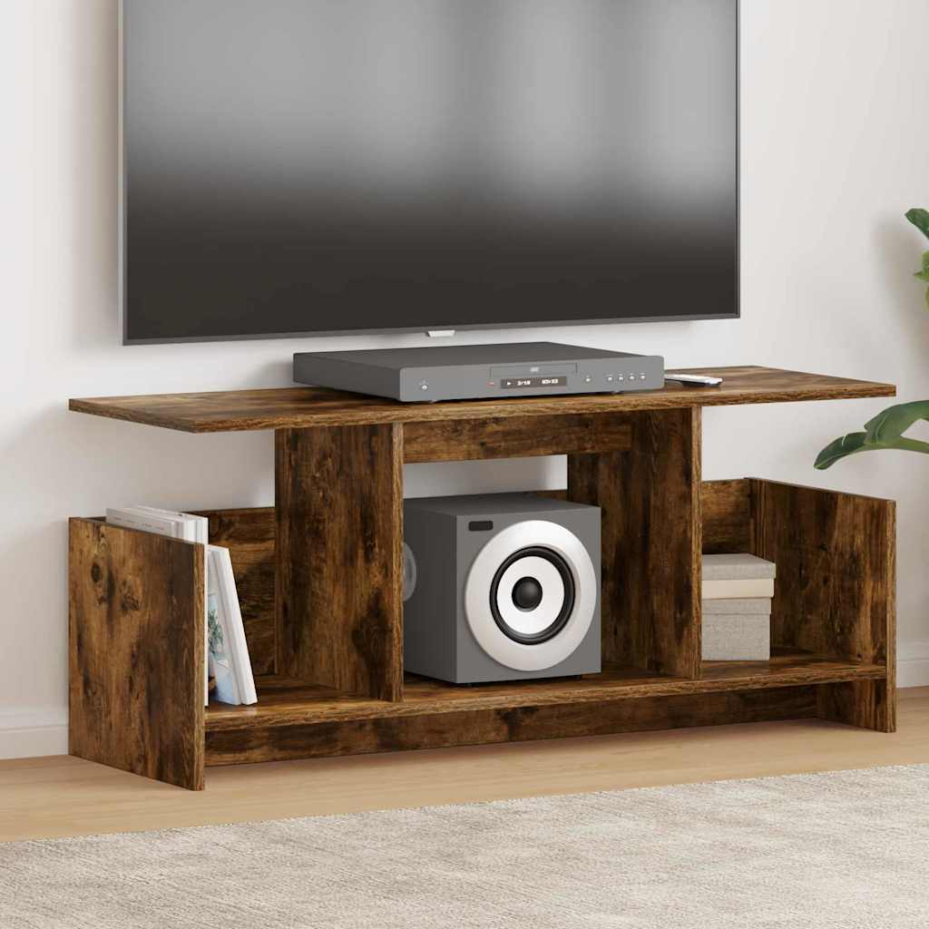 TV-Ständer Geräucherte Eiche 102 x 35 x 45 cm Holzwerkstoff