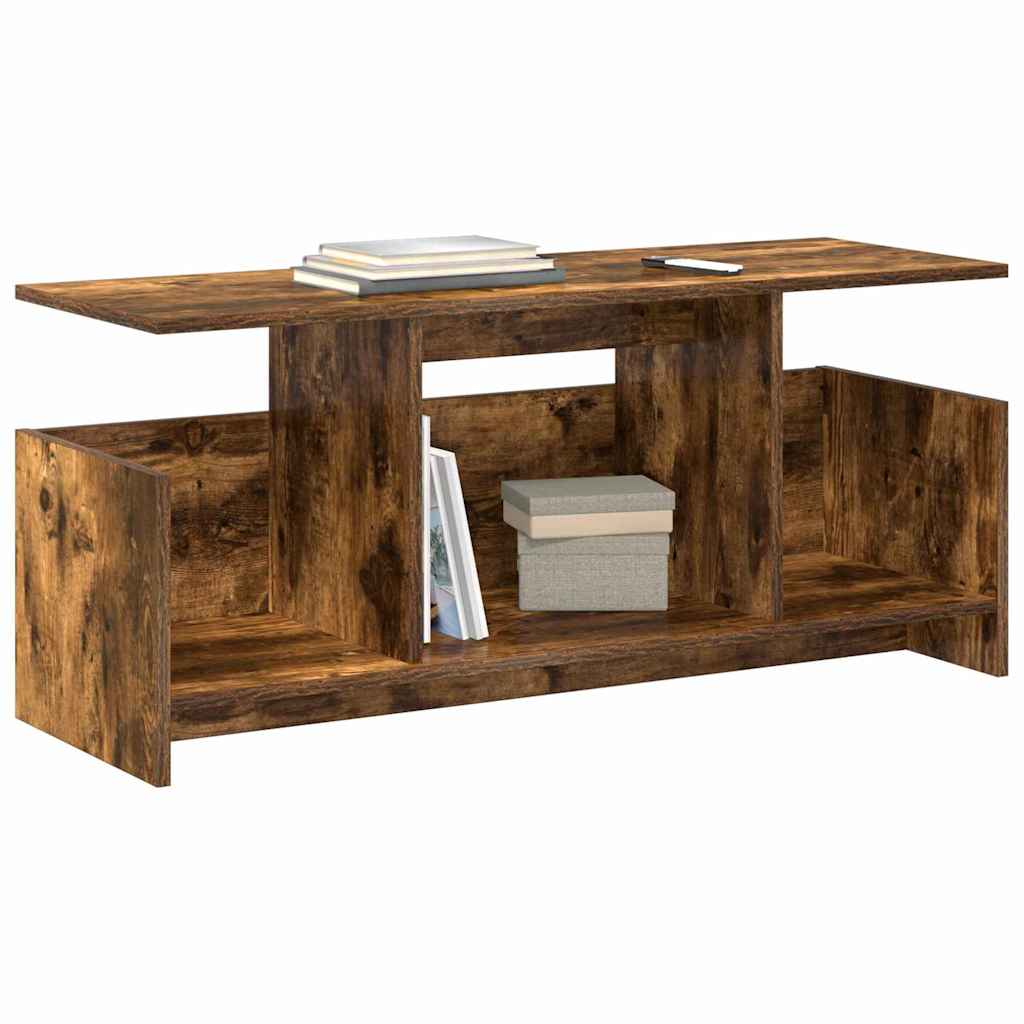 TV-Ständer Geräucherte Eiche 102 x 35 x 45 cm Holzwerkstoff