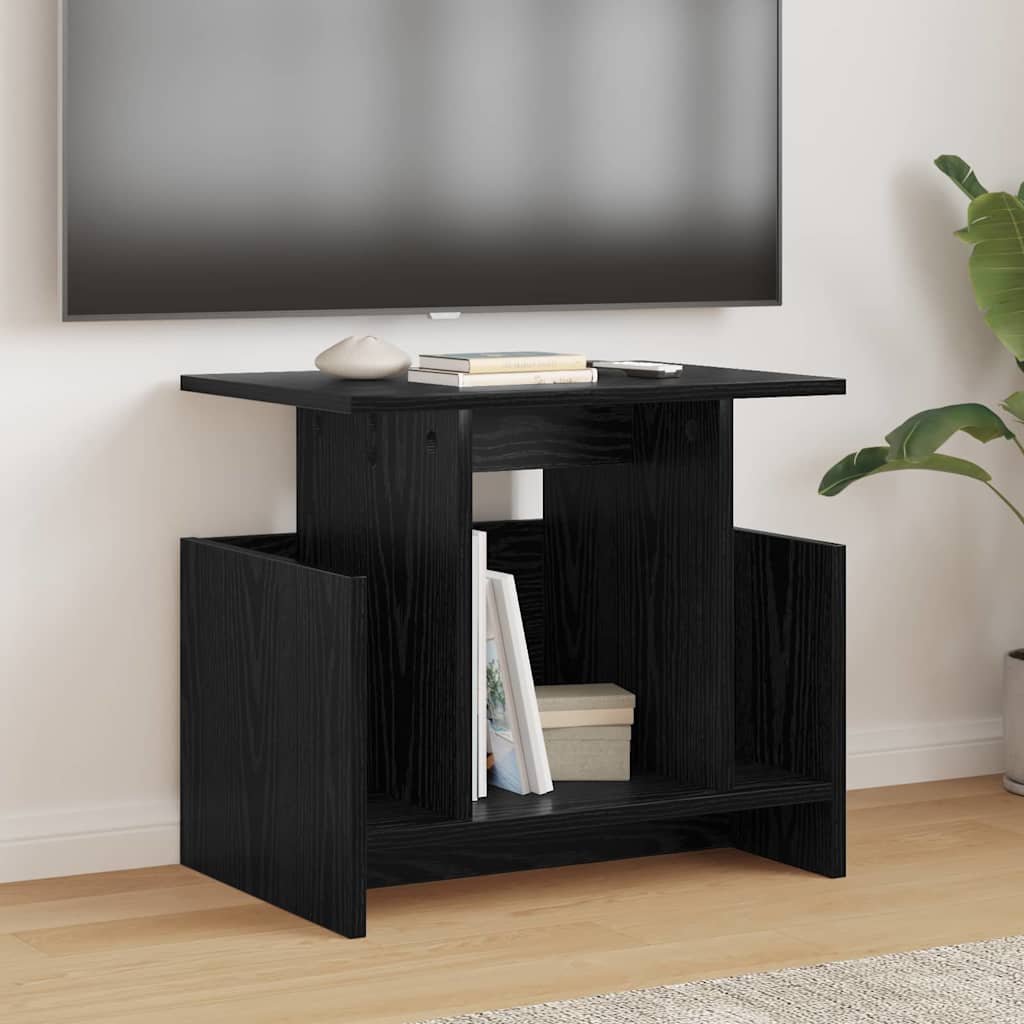 TV-Ständer 2 pcs Schwarz Eichen-Optik 50 x 35 x 45 cm