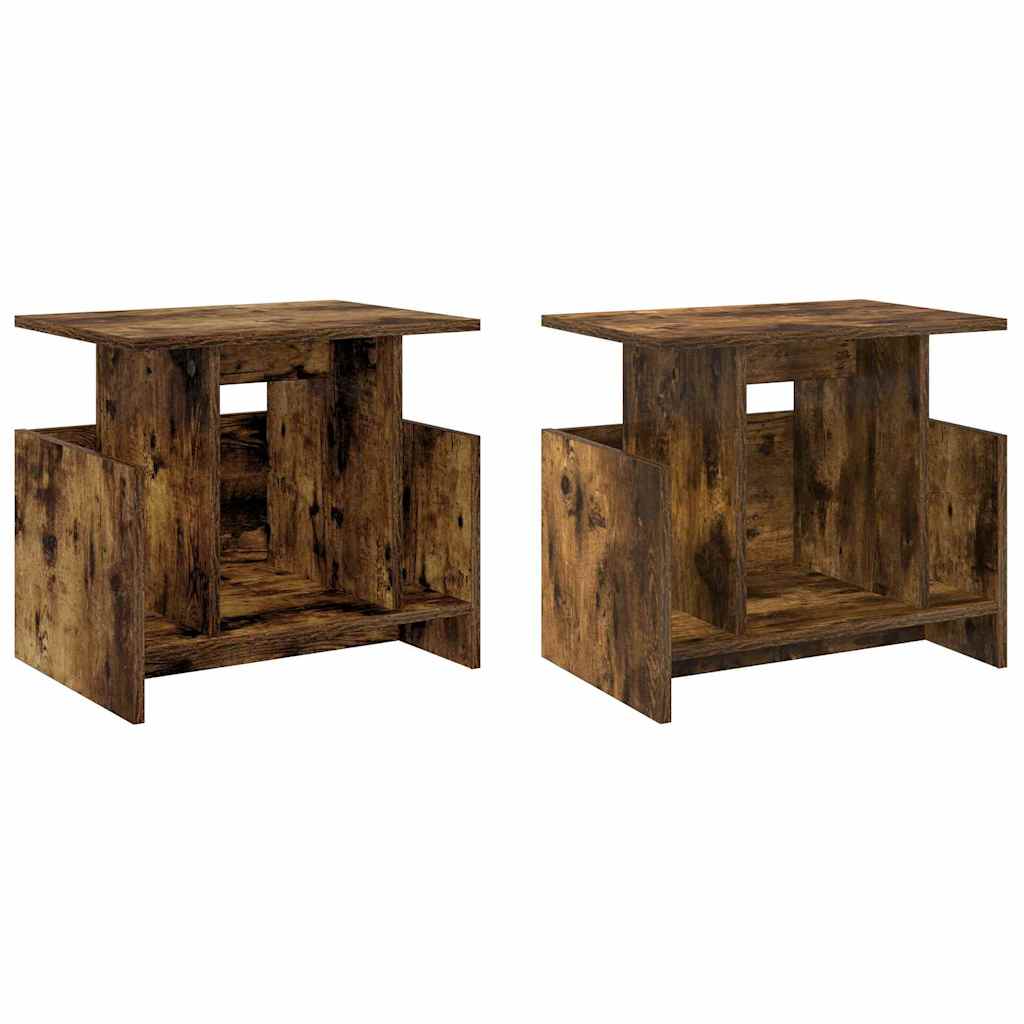 TV-Ständer 2 pcs Geräucherte Eiche 50 x 35 x 45 cm