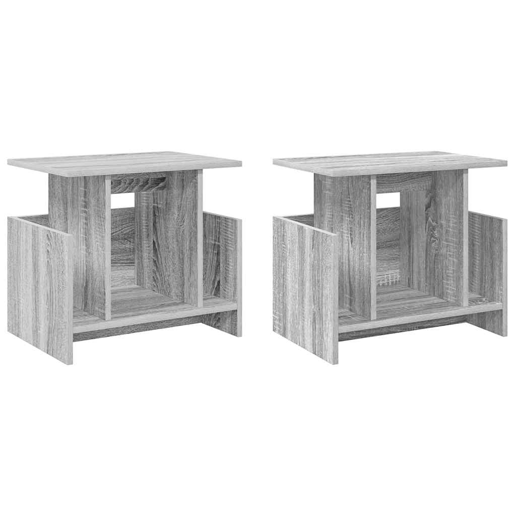 TV-Ständer 2 pcs Graues Sonoma 50 x 35 x 45 cm Holzwerkstoff