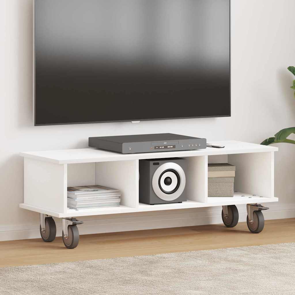 TV-Ständer Weiß 100 x 35 x 35 cm Holzwerkstoff