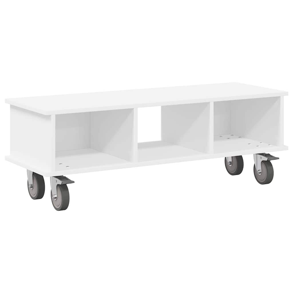 TV-Ständer Weiß 100 x 35 x 35 cm Holzwerkstoff