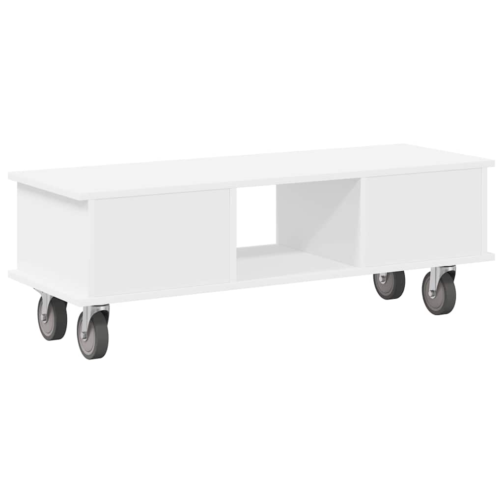 TV-Ständer Weiß 100 x 35 x 35 cm Holzwerkstoff