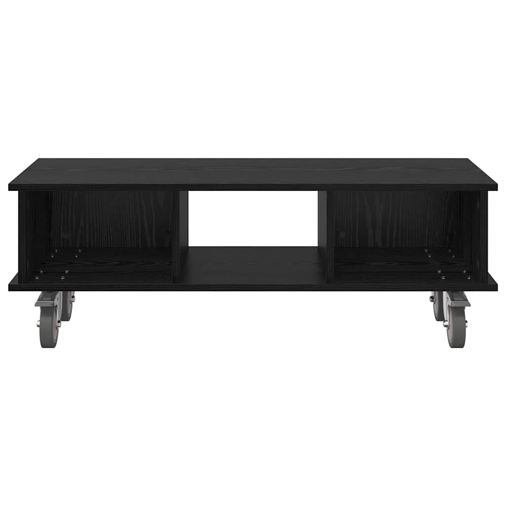 TV-Ständer Schwarz Eichen-Optik 100 x 35 x 35 cm Holzwerkstoff