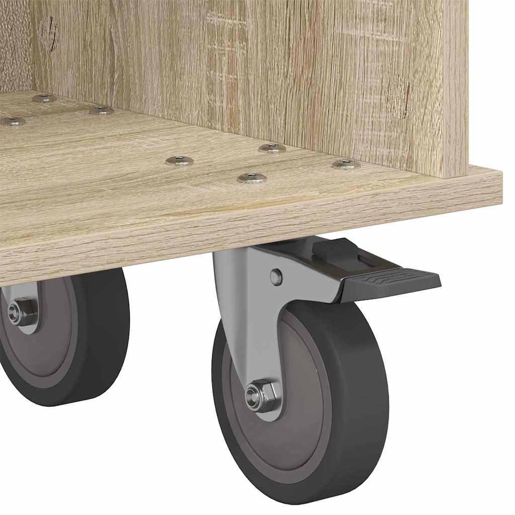 TV-Ständer Sonoma-Eiche 100 x 35 x 35 cm Holzwerkstoff