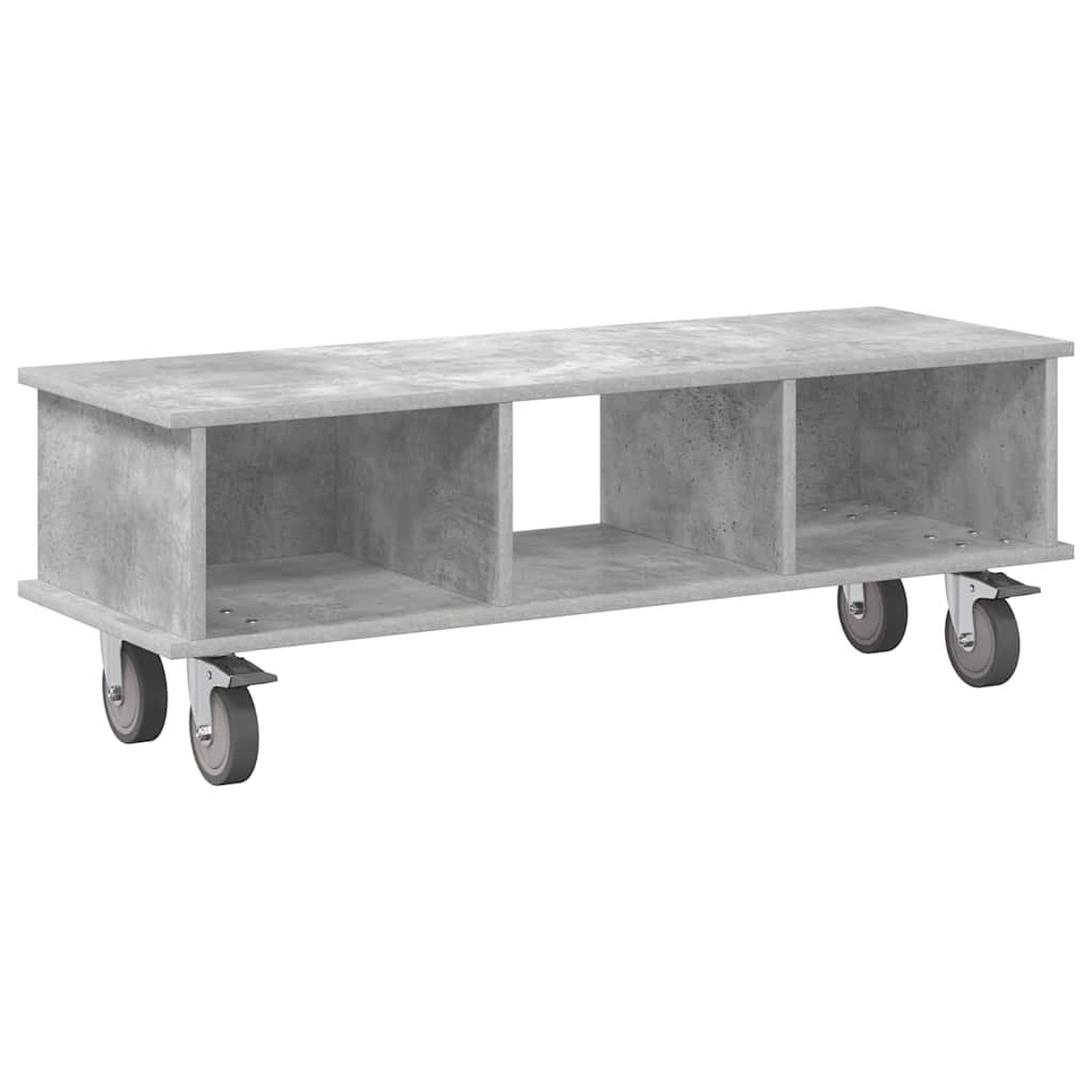 TV-Ständer Beton Grau 100 x 35 x 35 cm Holzwerkstoff