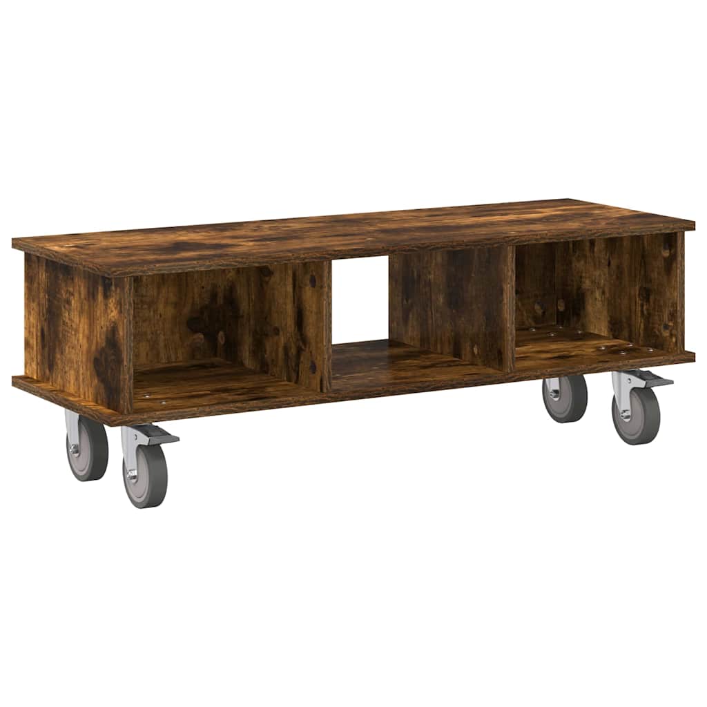 TV-Ständer Geräucherte Eiche 100 x 35 x 35 cm Holzwerkstoff