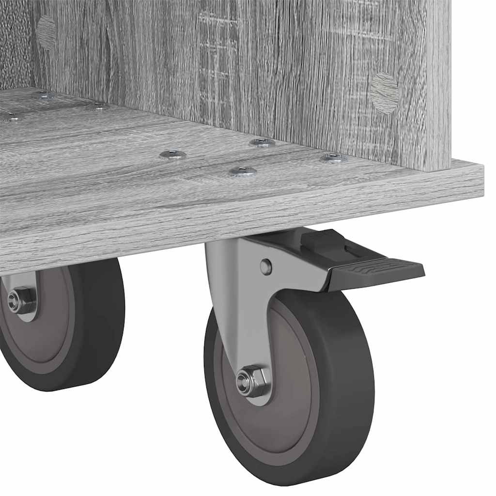 TV-Ständer Graues Sonoma 100 x 35 x 35 cm Holzwerkstoff