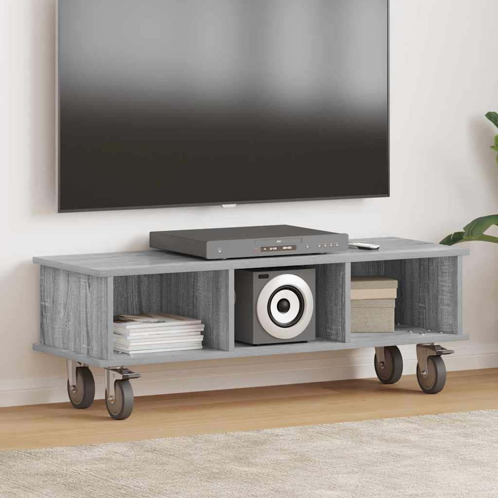 TV-Ständer Graues Sonoma 100 x 35 x 35 cm Holzwerkstoff
