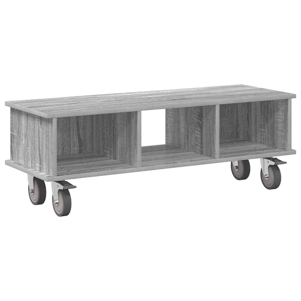 TV-Ständer Graues Sonoma 100 x 35 x 35 cm Holzwerkstoff