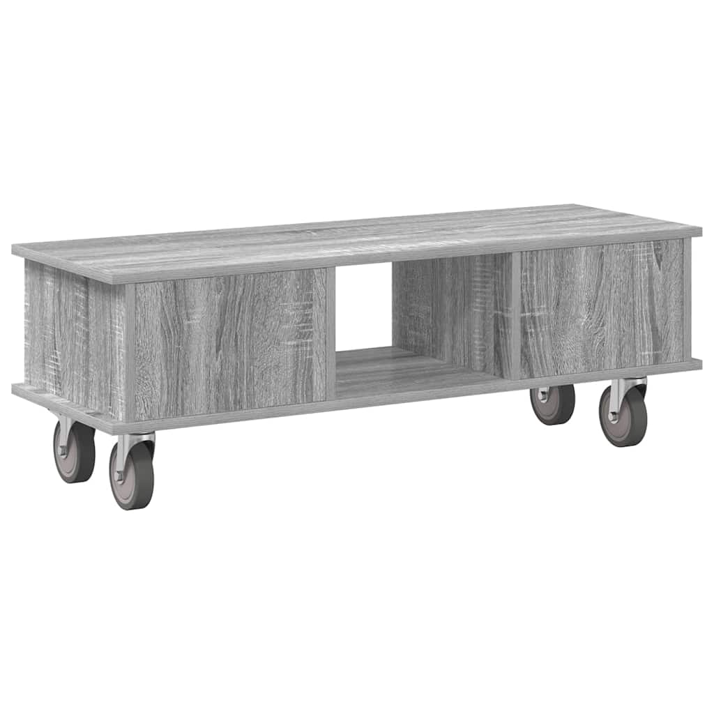 TV-Ständer Graues Sonoma 100 x 35 x 35 cm Holzwerkstoff