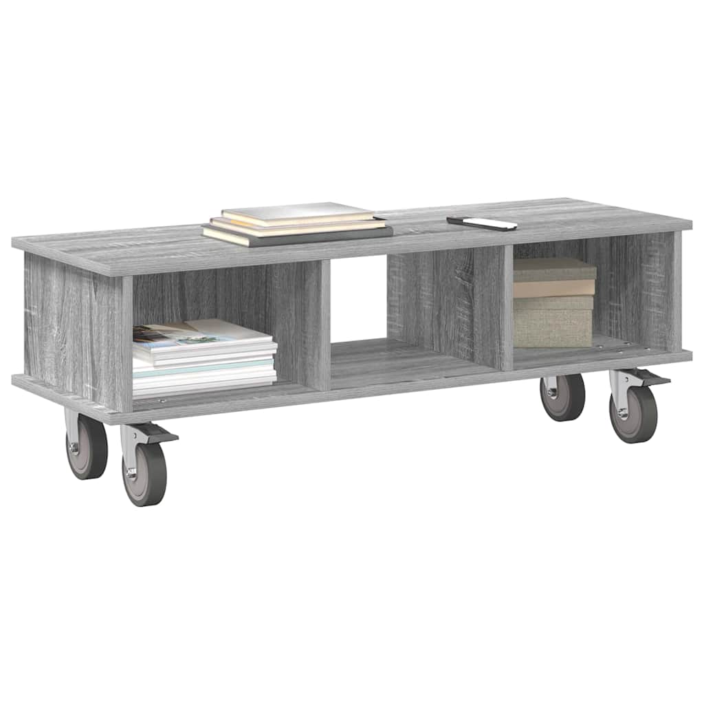 TV-Ständer Graues Sonoma 100 x 35 x 35 cm Holzwerkstoff