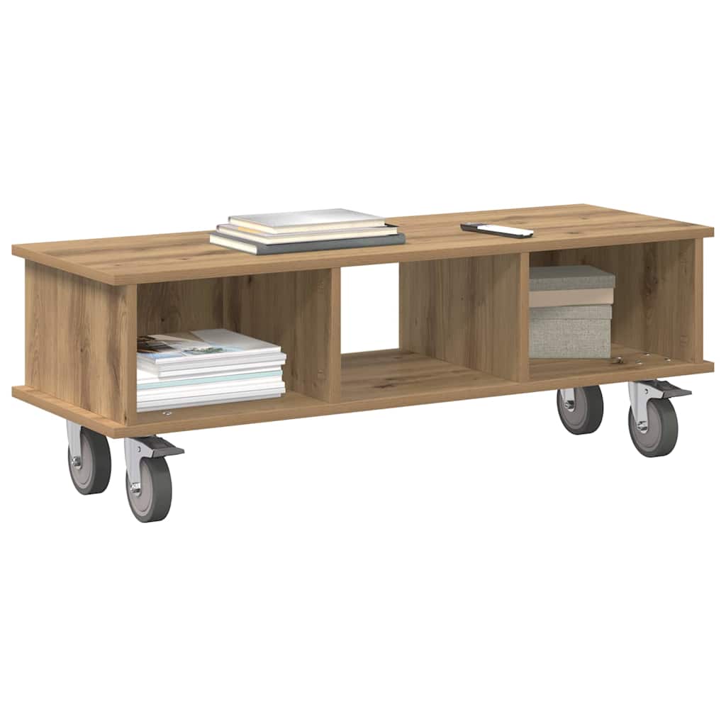 TV-Ständer Artisan-Eiche 100 x 35 x 35 cm Holzwerkstoff