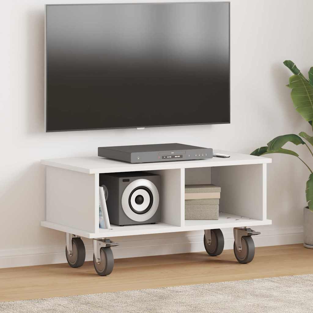 TV-Ständer Weiß 68,5 x 35 x 35 cm Holzwerkstoff