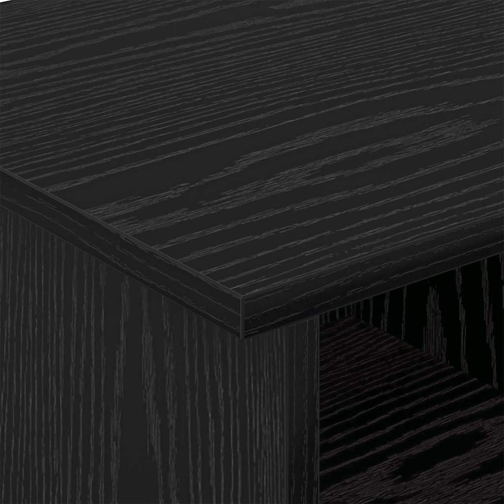TV-Ständer Schwarz Eichen-Optik 68,5 x 35 x 35 cm Holzwerkstoff