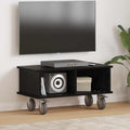 TV-Ständer Schwarz Eichen-Optik 68,5 x 35 x 35 cm Holzwerkstoff