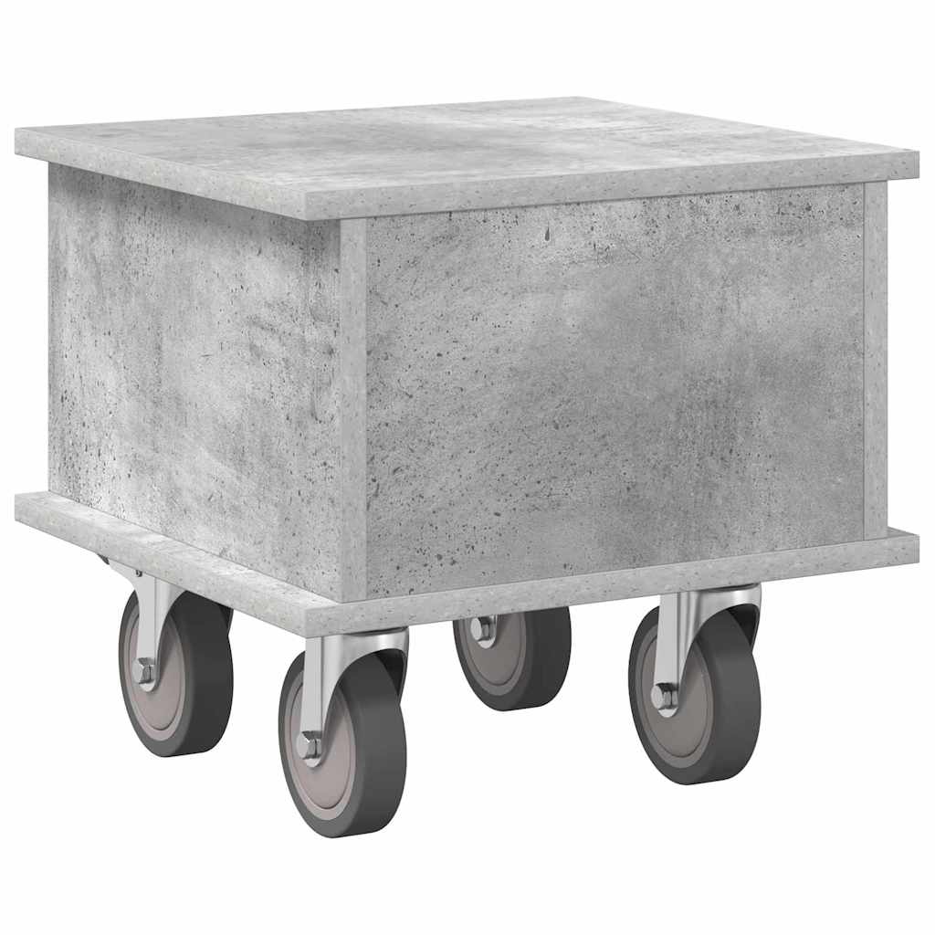 TV-Ständer Beton Grau 37 x 35 x 35 cm Holzwerkstoff