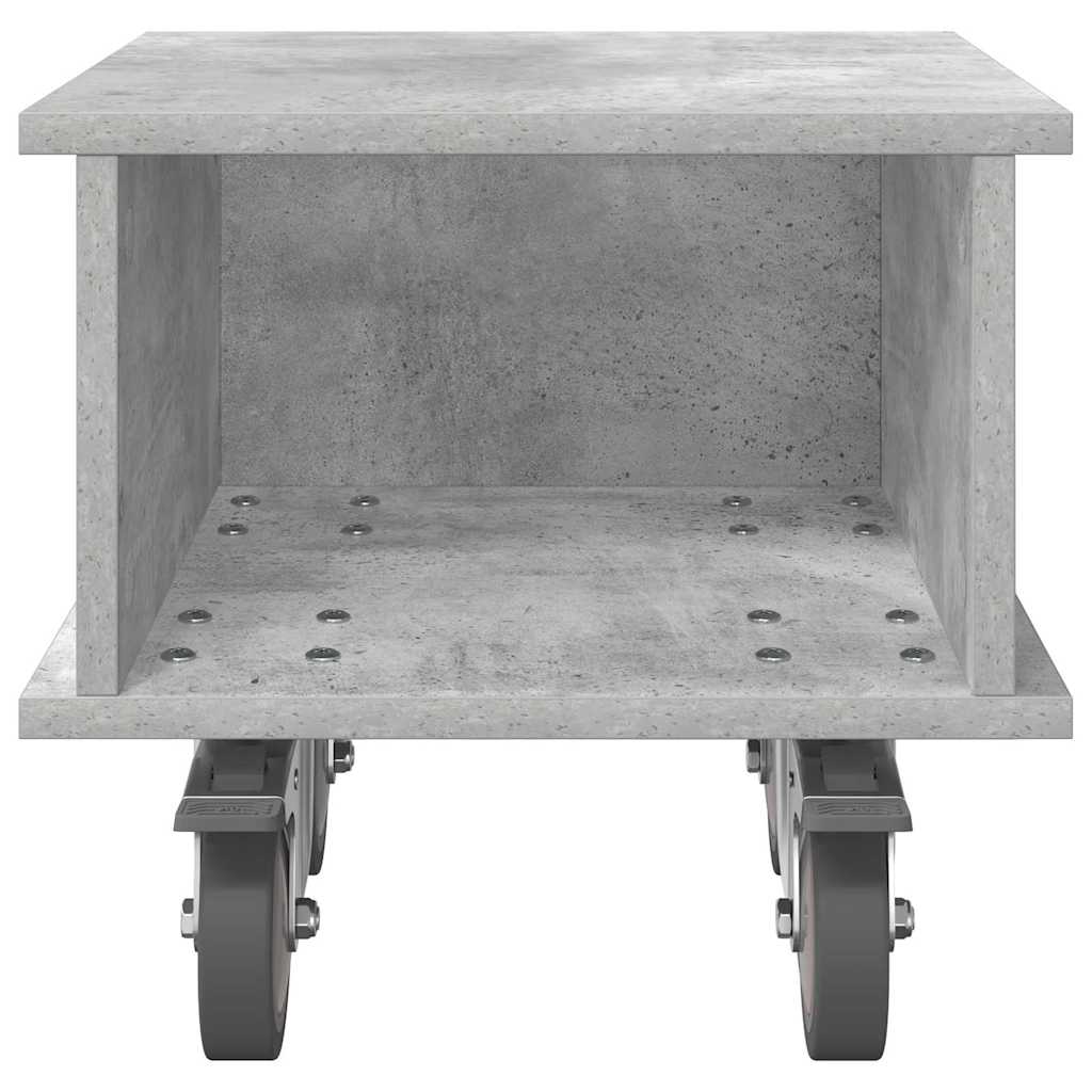 TV-Ständer Beton Grau 37 x 35 x 35 cm Holzwerkstoff